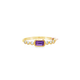 Amethyst and Diamond Ring