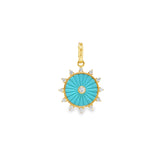 Turquoise Spike Charm