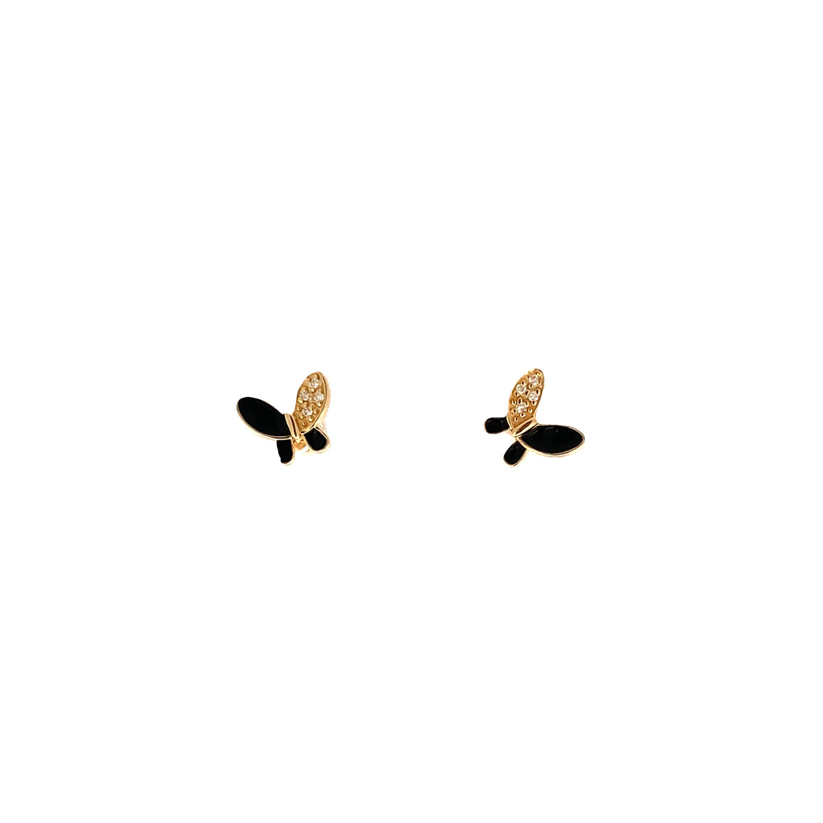 Baby Black Butterfly Earrings