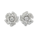 Diamond Flower Studs