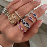 Diamond Dainty Chain Ring