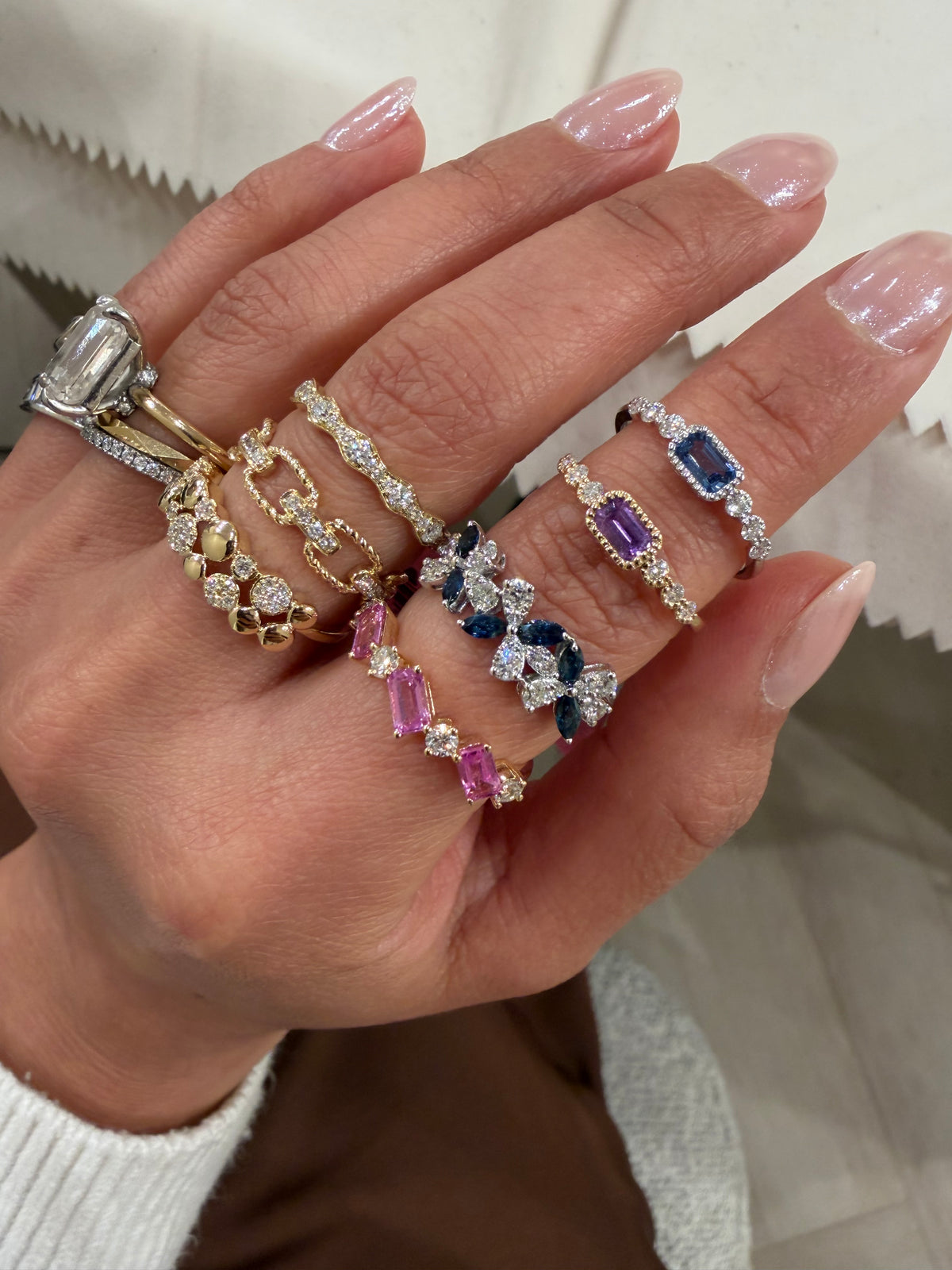 Amethyst and Diamond Ring