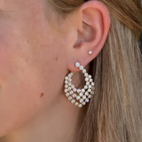 Bezel Statement Earrings