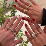 Bezel 2 Finger Ring- YG