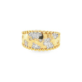 Gold & Diamond Milgrain Ring