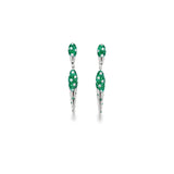 Emerald Spike Earrings