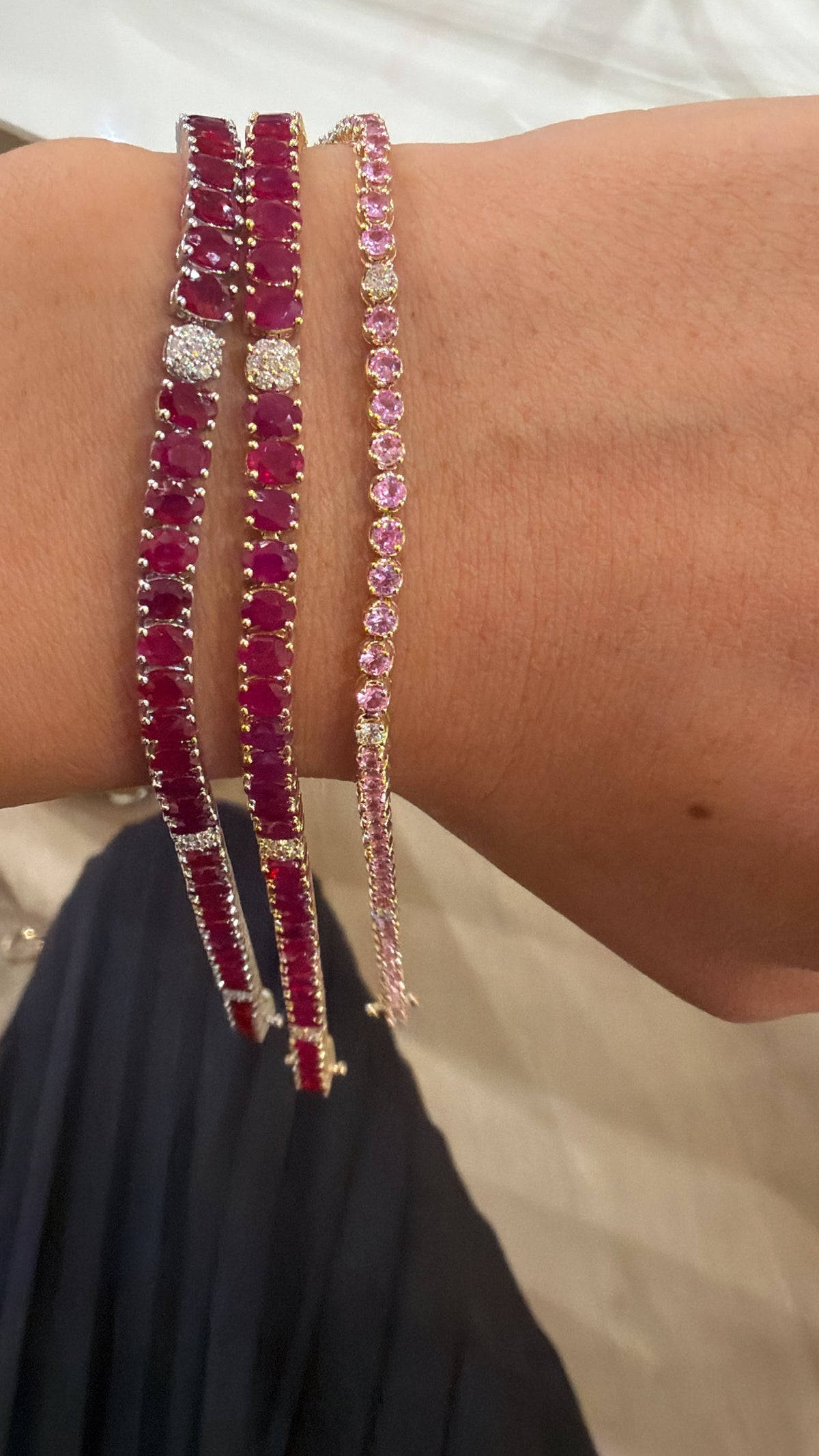 Ruby Tennis Bracelet- YG