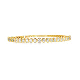 Oval Bezel Diamond Flex Bangle