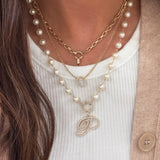 Diamond Charm Clasp Necklace