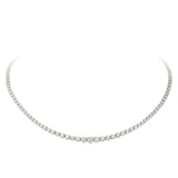 Graduated Buttercup Tennis Necklace- WG