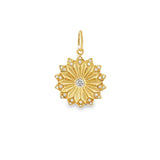 Gold Fluted Spike Charm