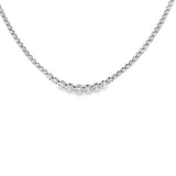 Graduated Buttercup Tennis Necklace WG