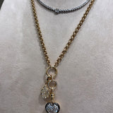 Gold and Diamond Connecting Bail