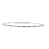 Flexi Textured Diamond Bangle- WG