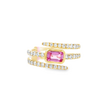 Pink Sapphire Wrap Ring