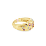 Pink Sapphire Domed Ring