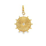 Fluted Round Spike Charm
