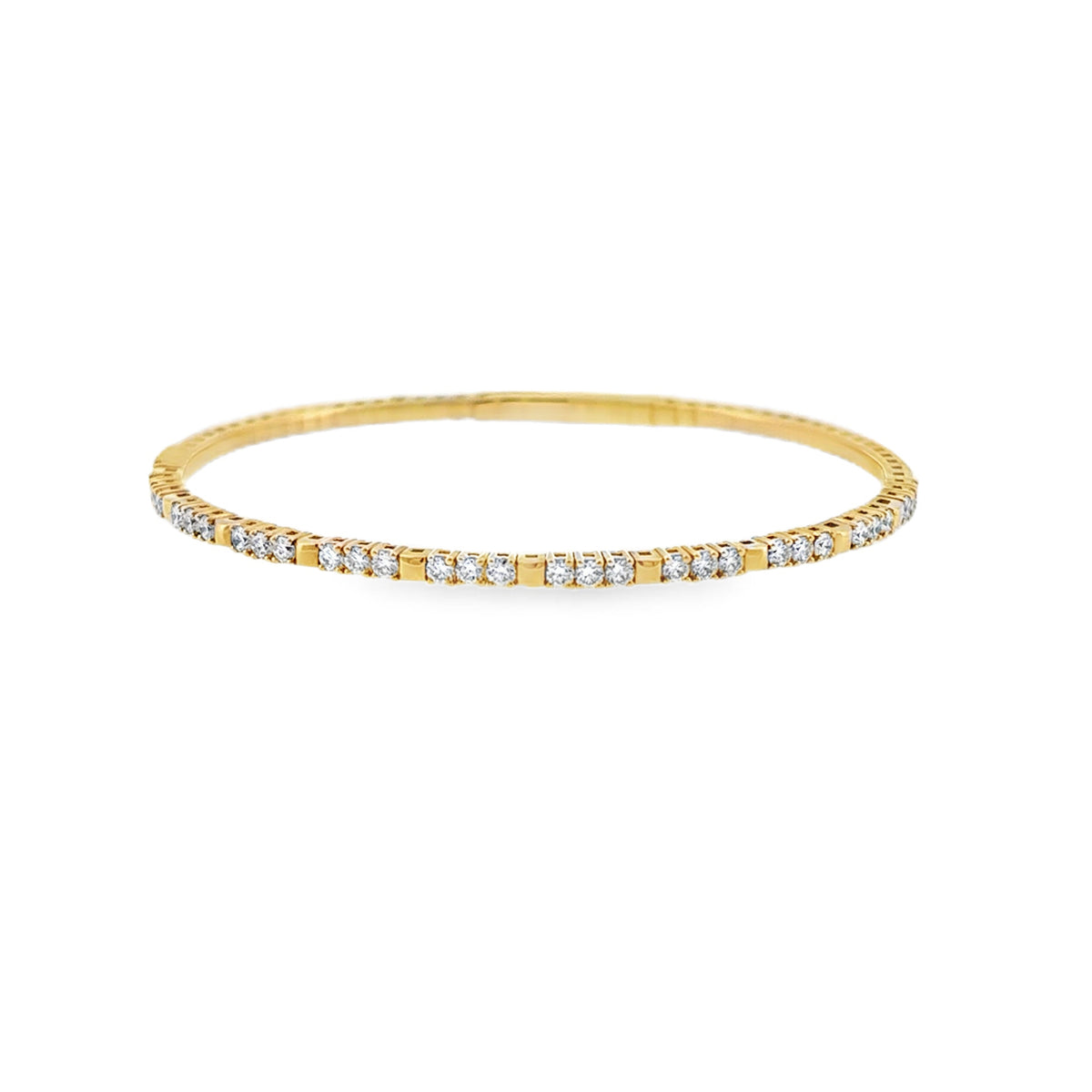 Yellow Gold Diamond Flex Bangle