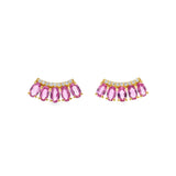 Pink Sapphire Oval Crawlers