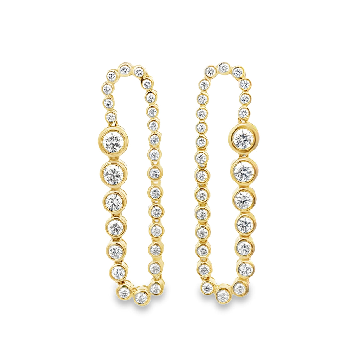 Bezel Loop Earrings