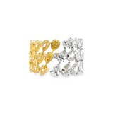 Yellow & White Diamond Pears Ring