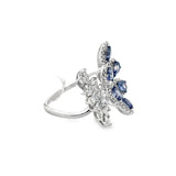 Tanzanite and Diamond Leaf Ring