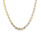 Gold & Pave Oval Necklace