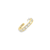 Baguette Diamond Ear Cuff- YG