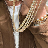 Diamond Bezel Tennis Necklace