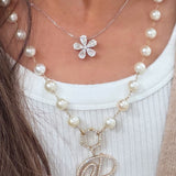 Baguette Flower Necklace