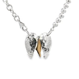 RD X PK Sterling Silver Israel Heart Necklace (pre-order)