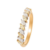 Marquise Yellow & White Diamond Ring