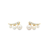Graduated Pearl Earrings