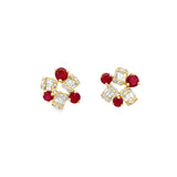 Ruby Cluster Studs