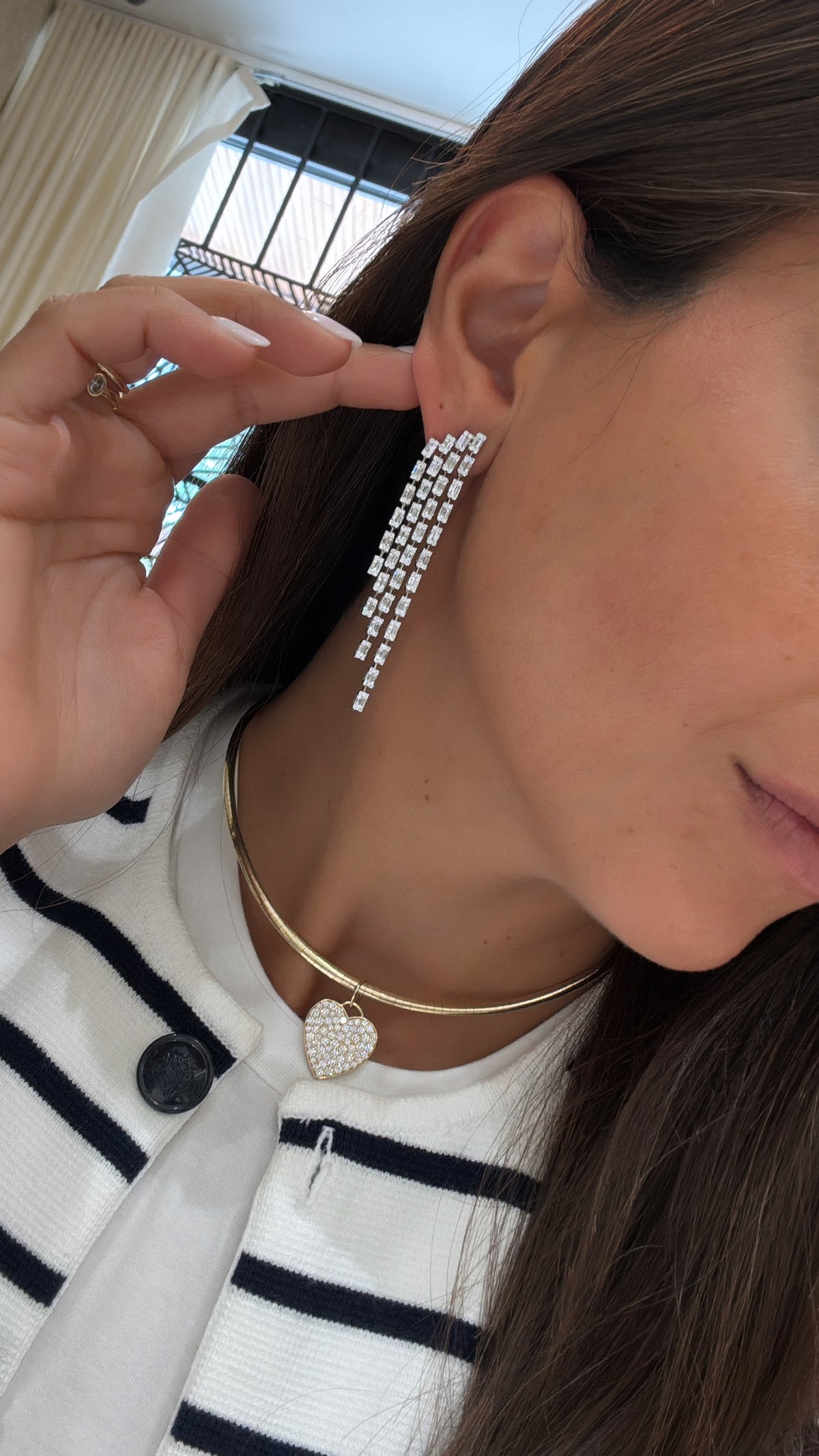 Baguette Strands Earrings