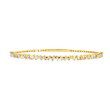 Baguette Diamond Flexi Bangle- YG