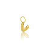 Mini Gold Bubble Initial Charm