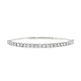 Diamond Tennis Flexi Bangle- WG