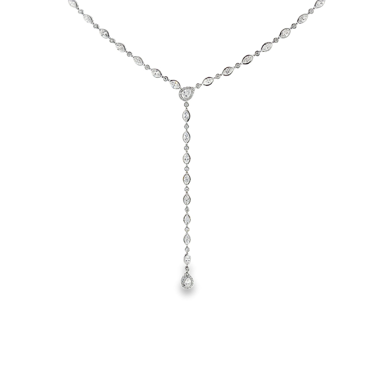 WG Diamond Lariat Necklace