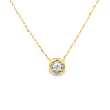 Bezel Solitaire Necklace