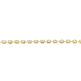 Oval Bezel Diamond Bracelet