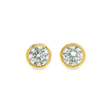 Lab Bezel Diamond Studs - 3.01 ct