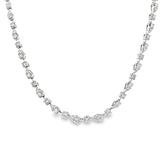 Mixed Shape Dainty Necklace- WG