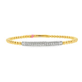 Flexi Ball Bangle with Pave Diamonds