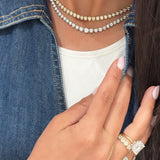 Graduated Tennis Necklace 6.65ct