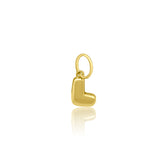 Mini Gold Bubble Initial Charm