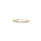Dainty Round Diamond Stacking Ring- YG
