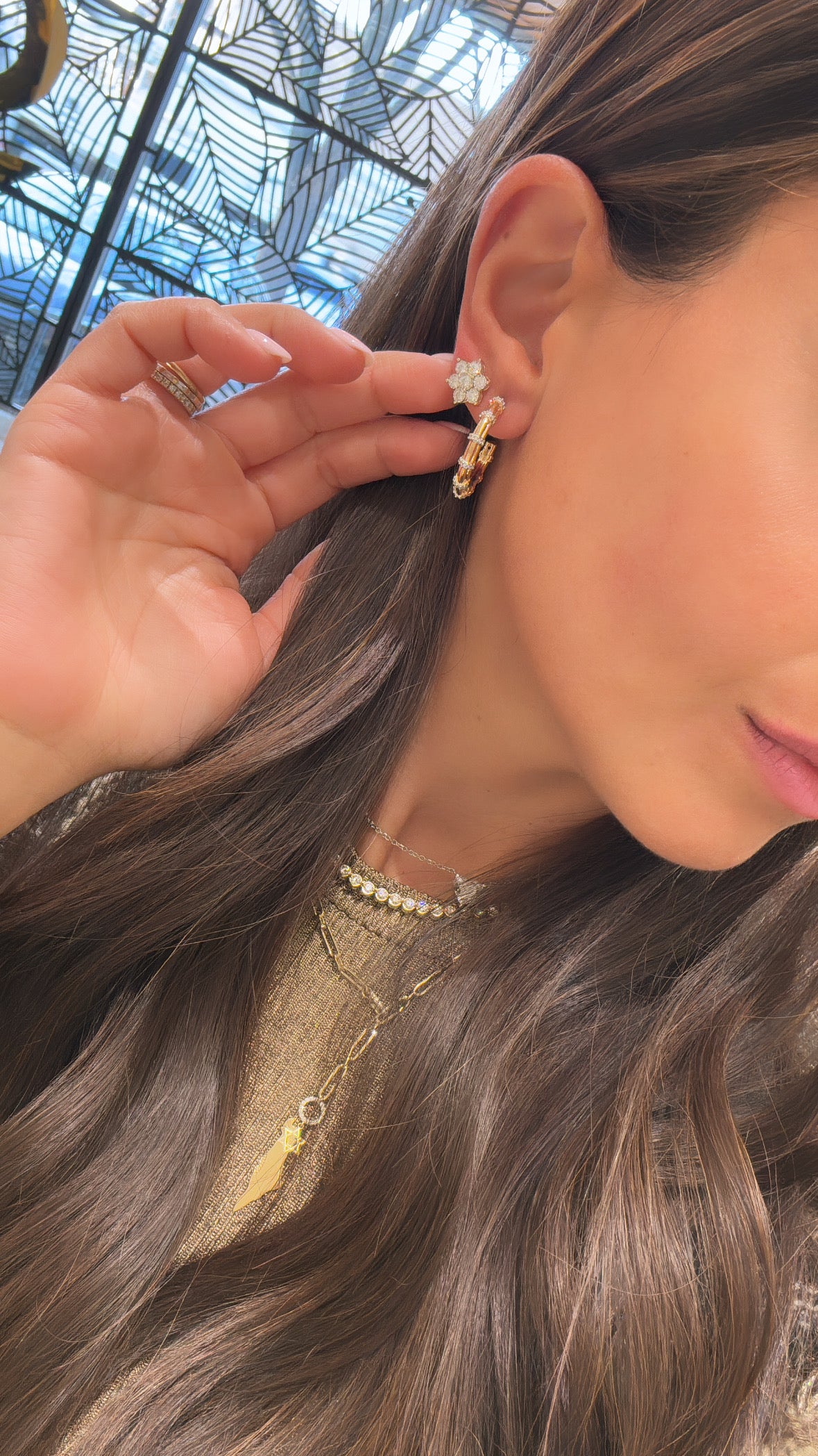 Small Flower Studs- YG