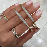 Flexi Ball Bangle with Pave Diamonds