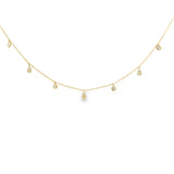 Pave Teardrop Necklace